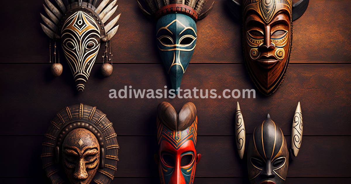 Africa continent tribal art map concept Royalty Free Vector