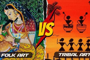 difference between folk and tribal art