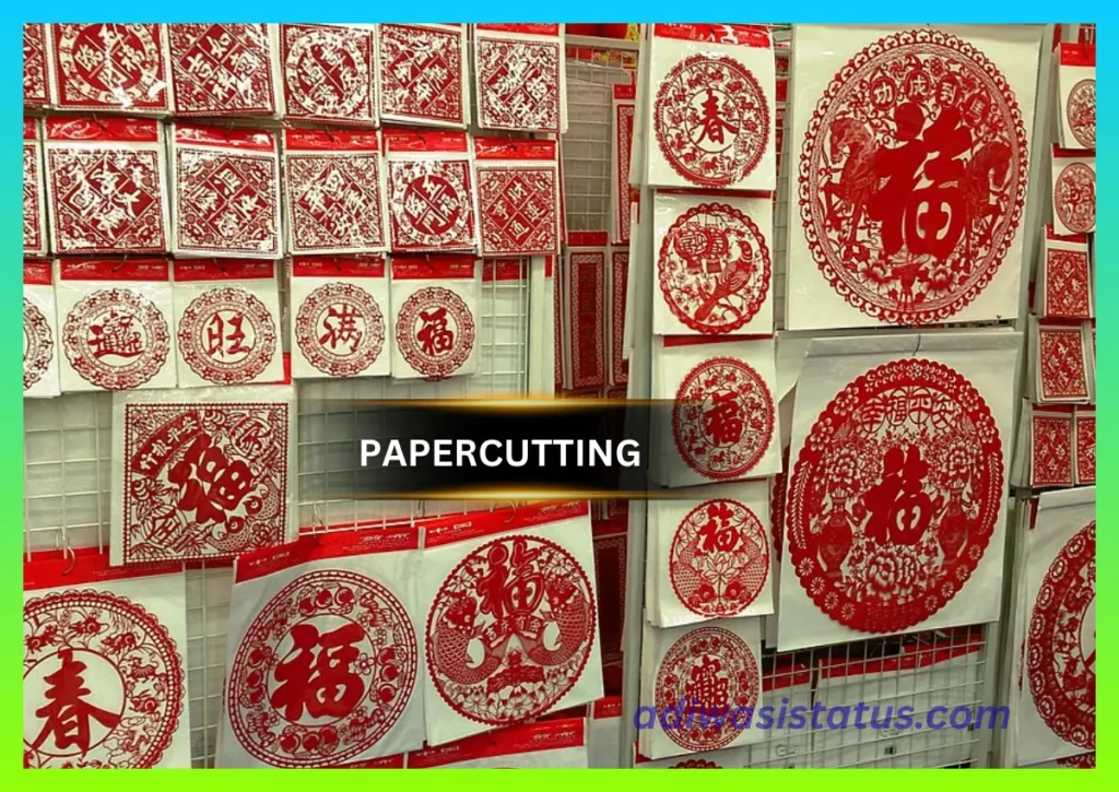 paper cutting art painting image