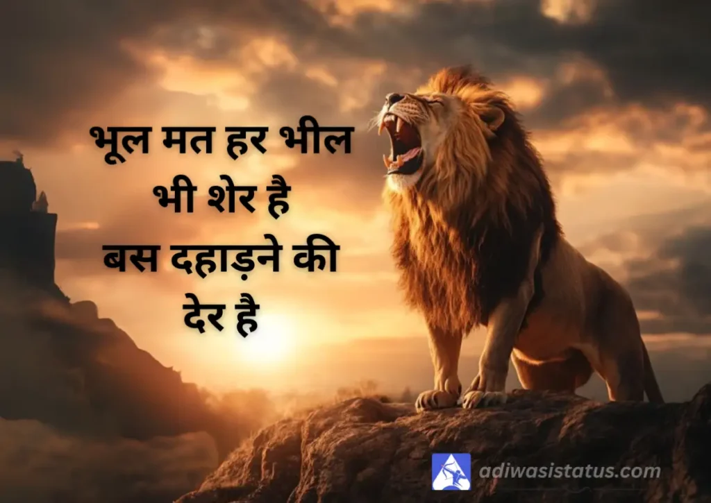 Adivasi Bhil Samaj Shayari in hindi