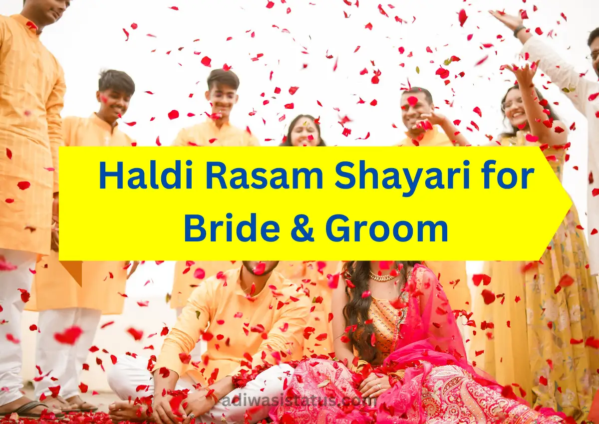 Best Haldi ceremony shayari in hindi