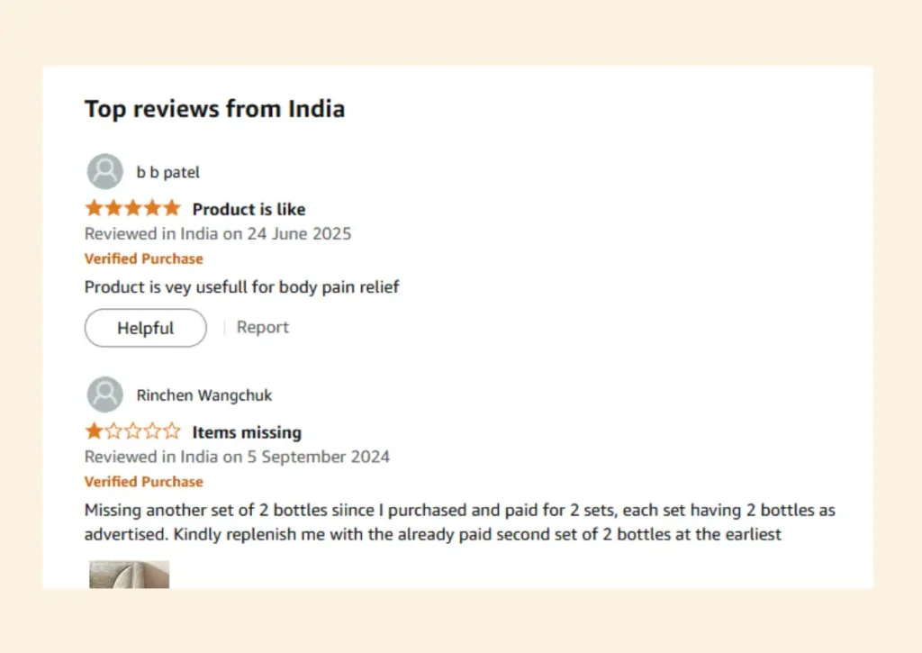 Amazon Adivasi Pain Relief Oil review