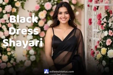 Black Dress and Suit Girl Shayari Status Quotes in Hindi